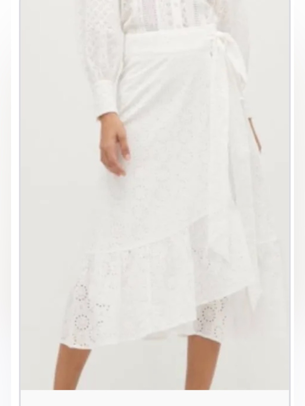 Hill House Mirabel Skirt- White Eyelet